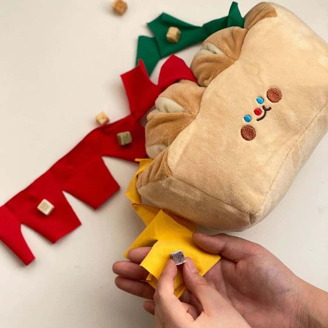Sandwich Slow-Feeding Plush Toy for Dogs