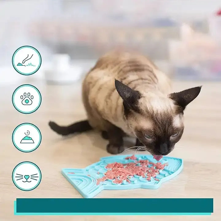 Silicone Lick Mat Slow Food For Cats & Dogs