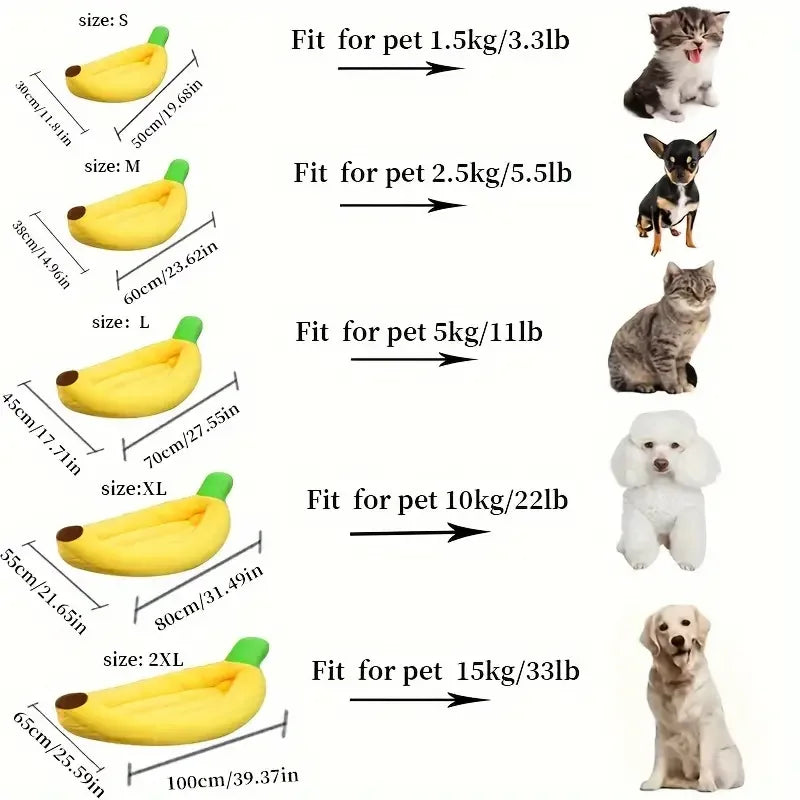Banana Dog Bed