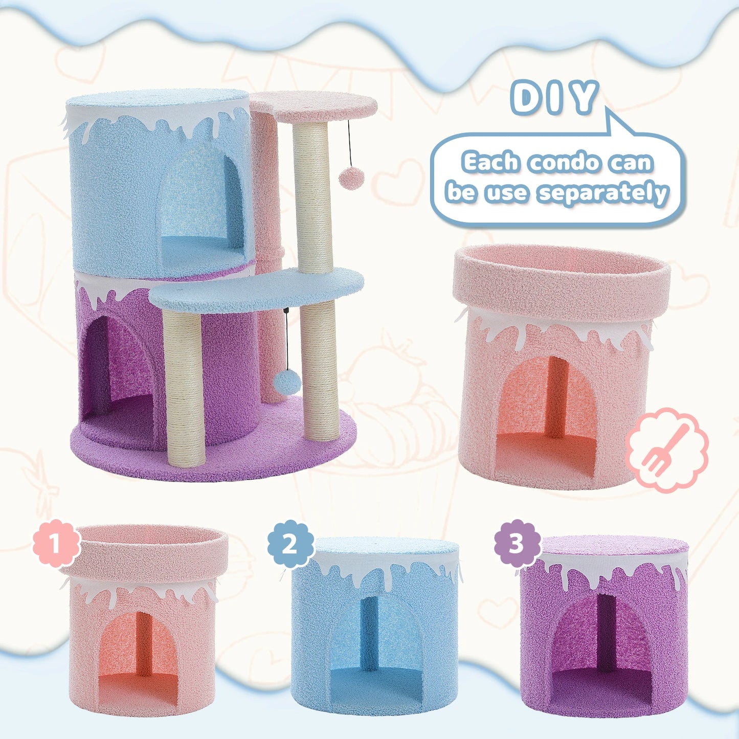 Multi-Tier Cake Cat Tree