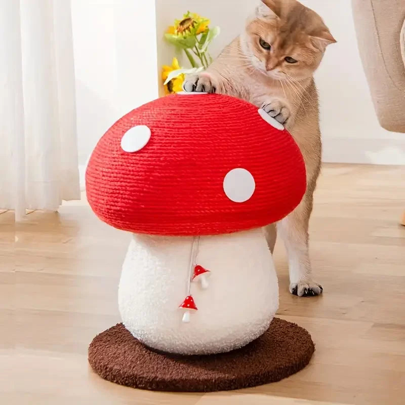 Mushroom Cat Scratcher