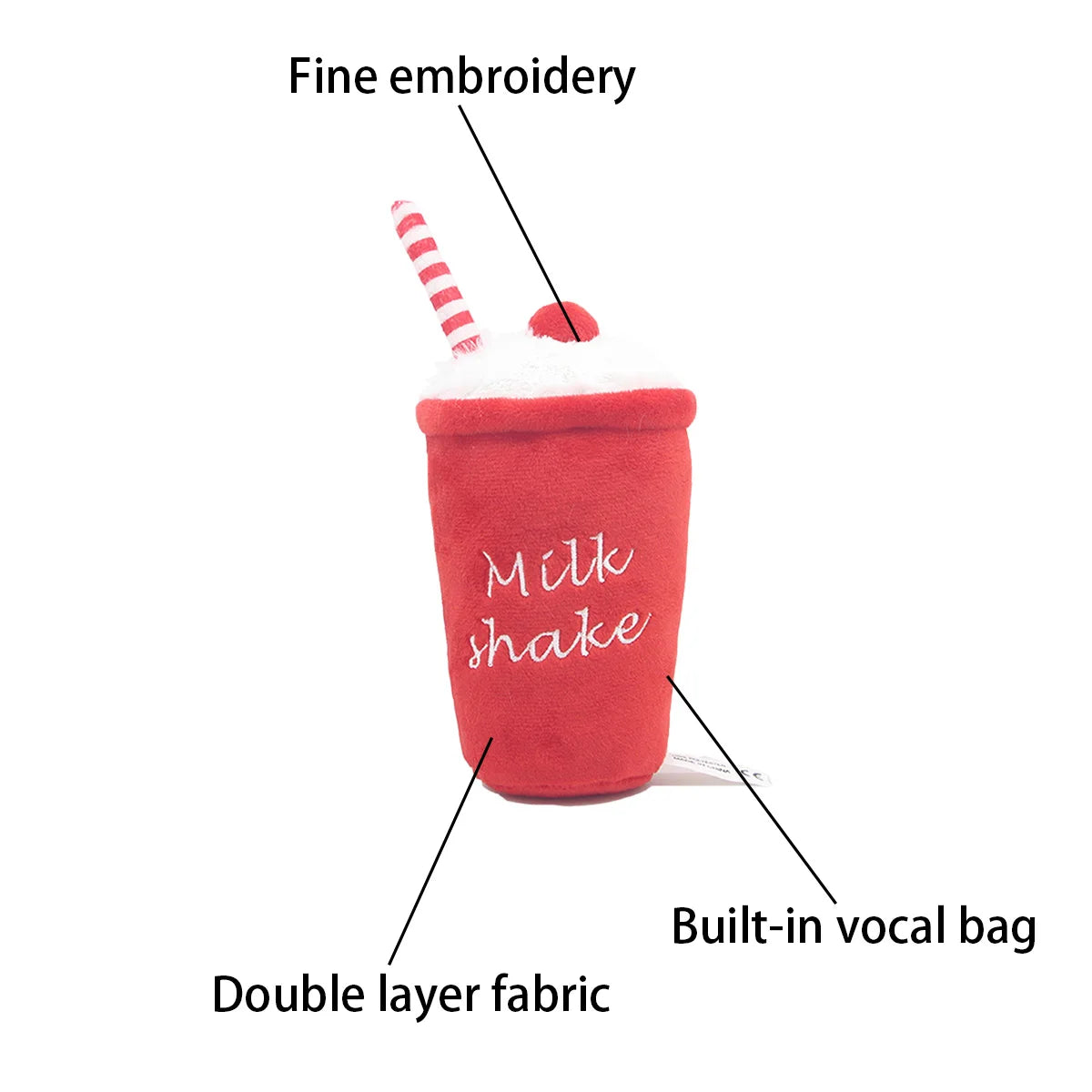 Red Milkshake Plush Toy