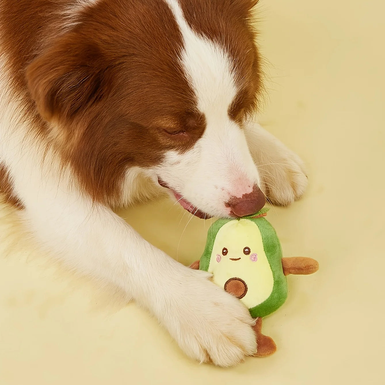 Plush Avocado Dog Toy