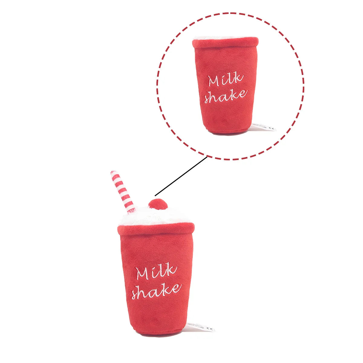 Red Milkshake Plush Toy
