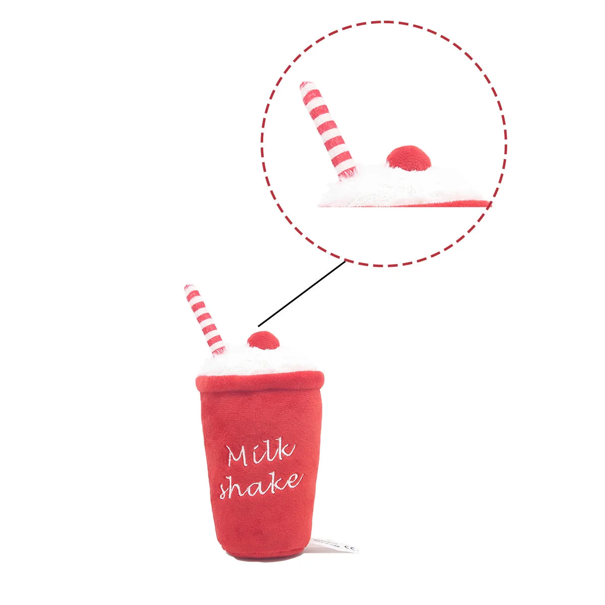 Red Milkshake Plush Toy