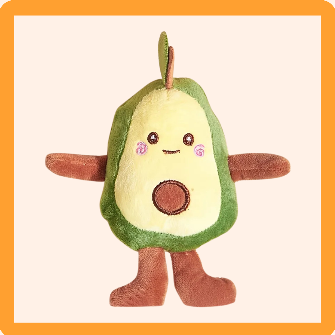 Plush Avocado Dog Toy