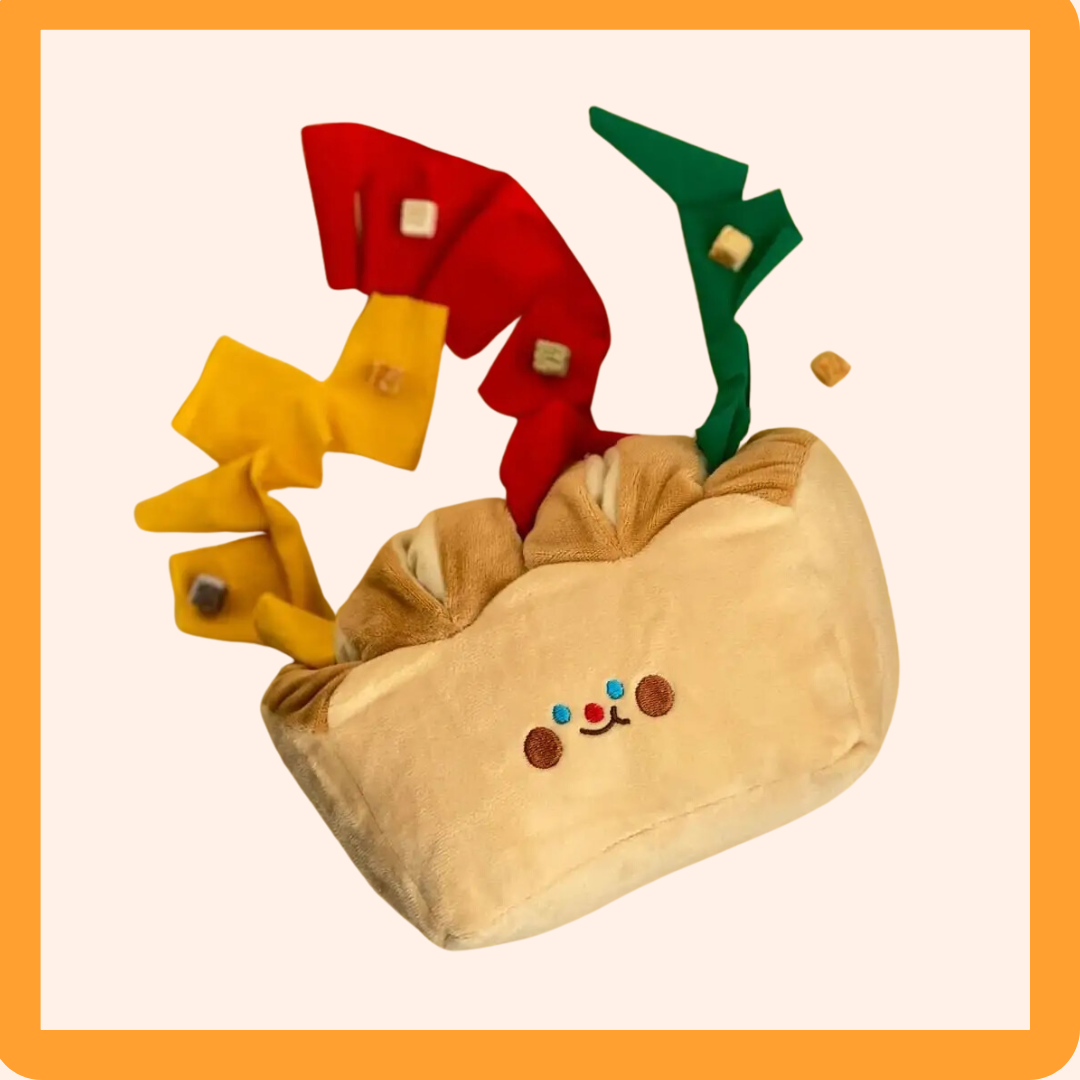 Sandwich Slow-Feeding Plush Toy for Dogs