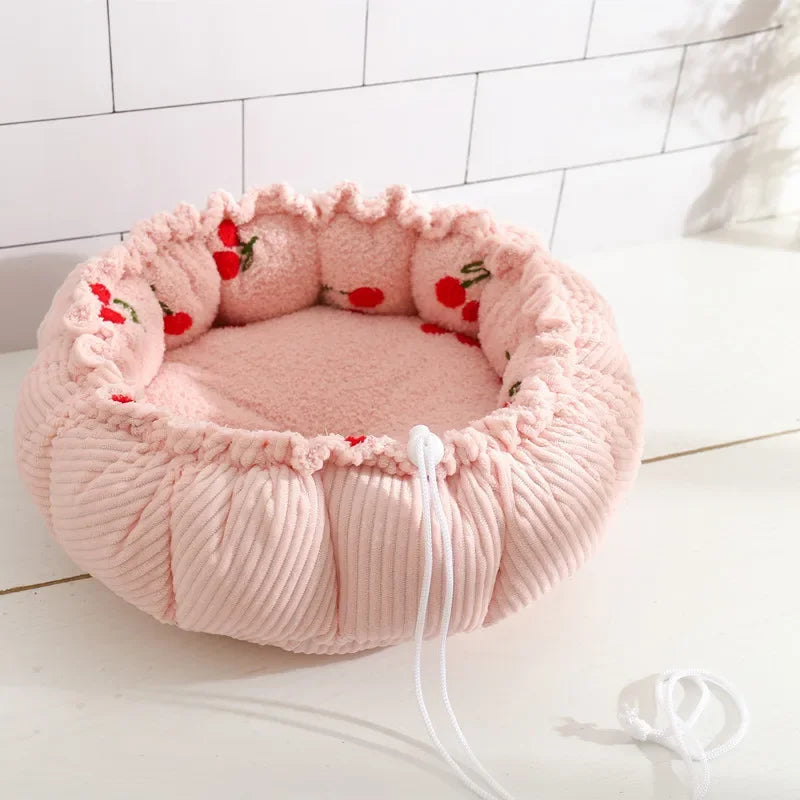 Adjustable Cherry Fruit Dog Bed